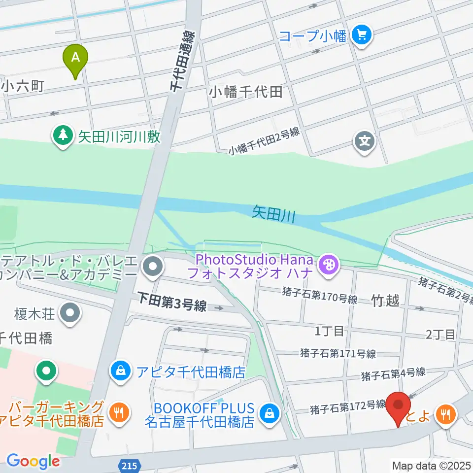 ギターショップ デュース周辺のホテル一覧地図