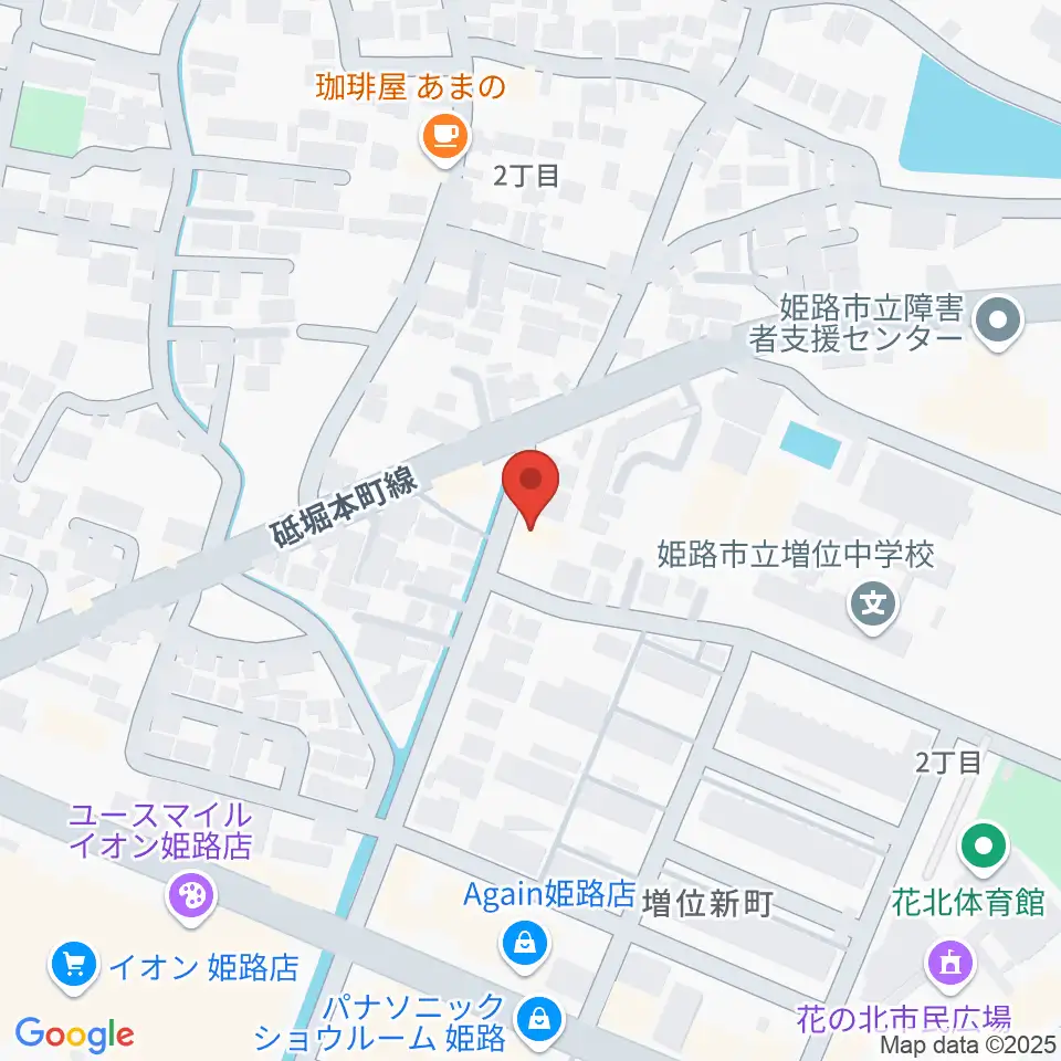 文化堂 北姫路センター周辺のホテル一覧地図