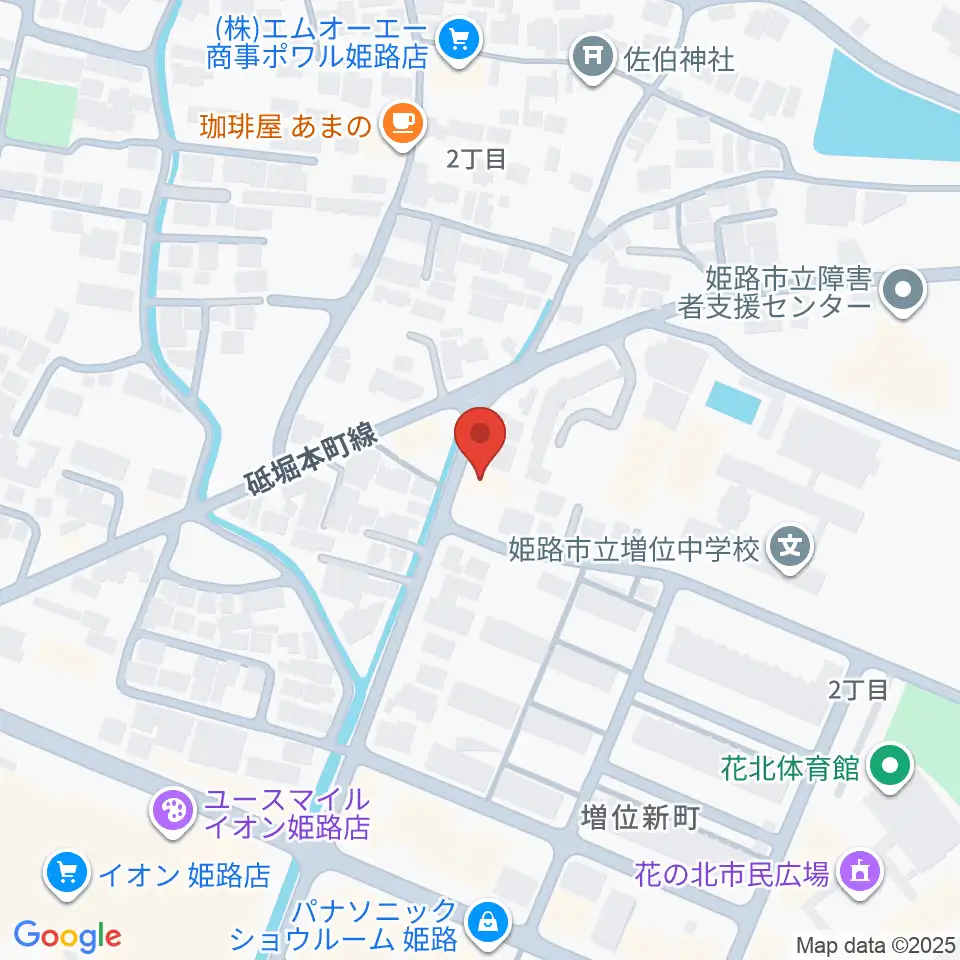 文化堂 北姫路センター周辺のホテル一覧地図