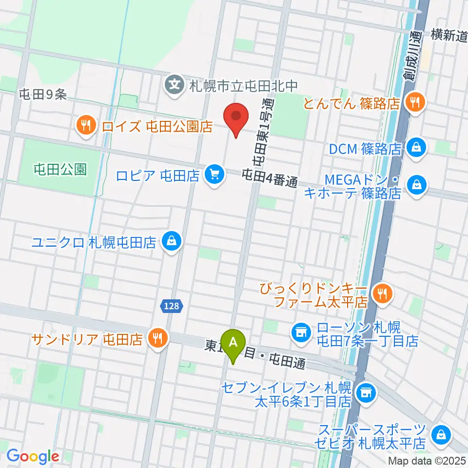 屯田センター ヤマハミュージック周辺のホテル一覧地図