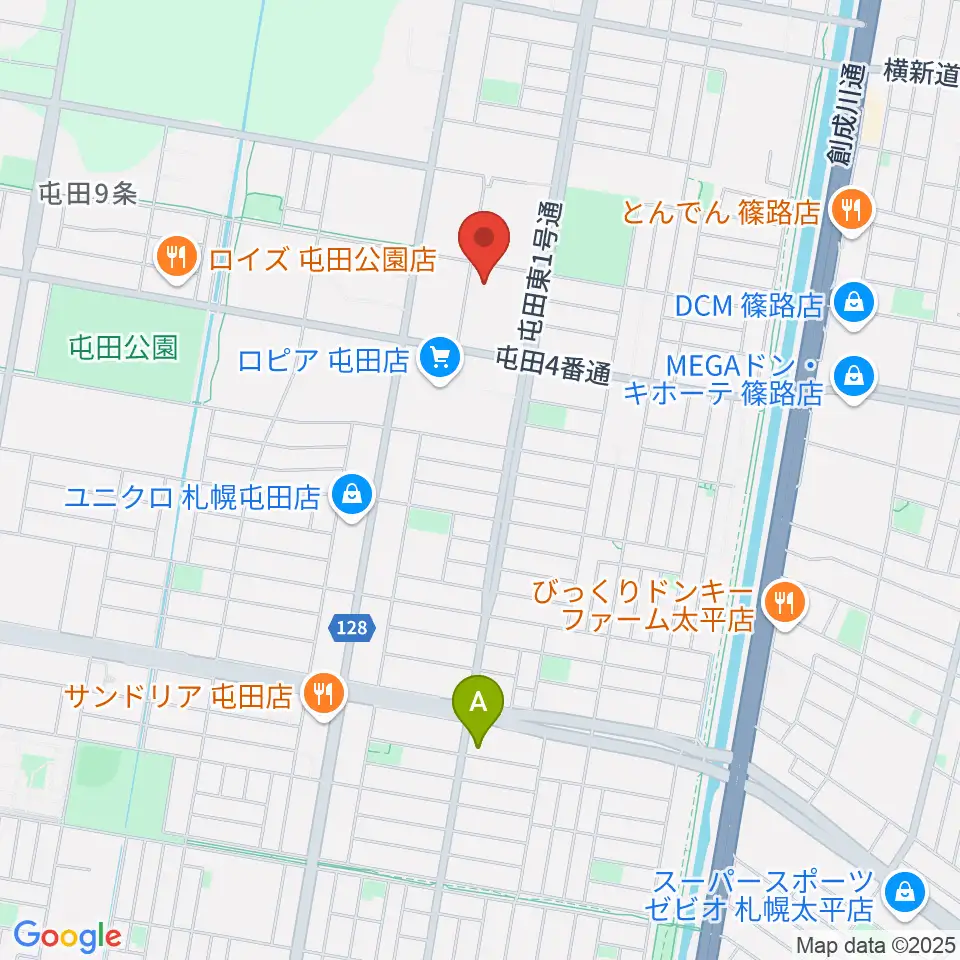 屯田センター ヤマハミュージック周辺のホテル一覧地図