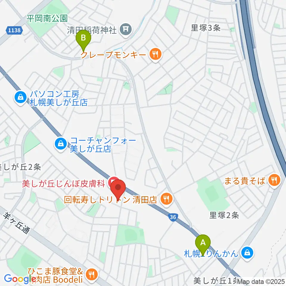 エルム楽器 美しが丘センター周辺のホテル一覧地図