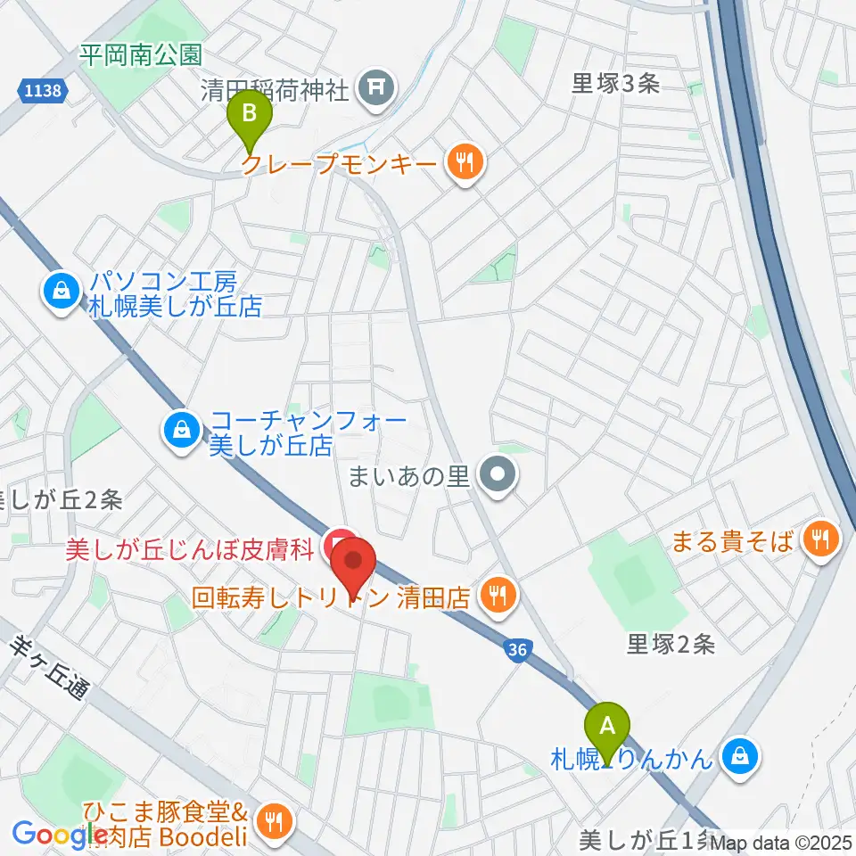 エルム楽器 美しが丘センター周辺のホテル一覧地図