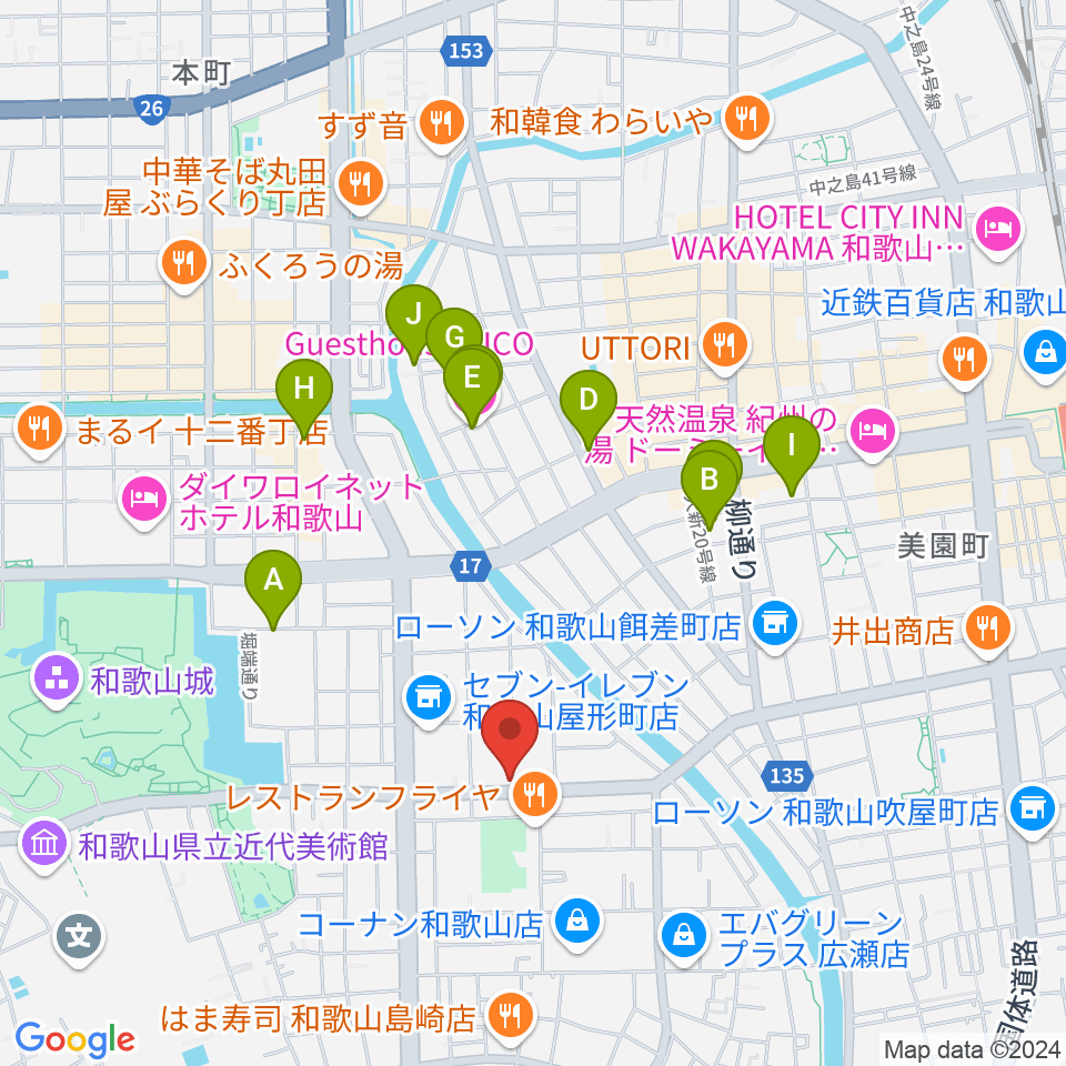 ヤスムラビクトロン周辺のホテル一覧地図