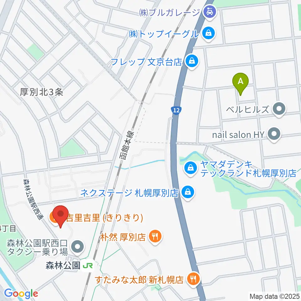 森林公園音楽センター ヤマハミュージック周辺のホテル一覧地図