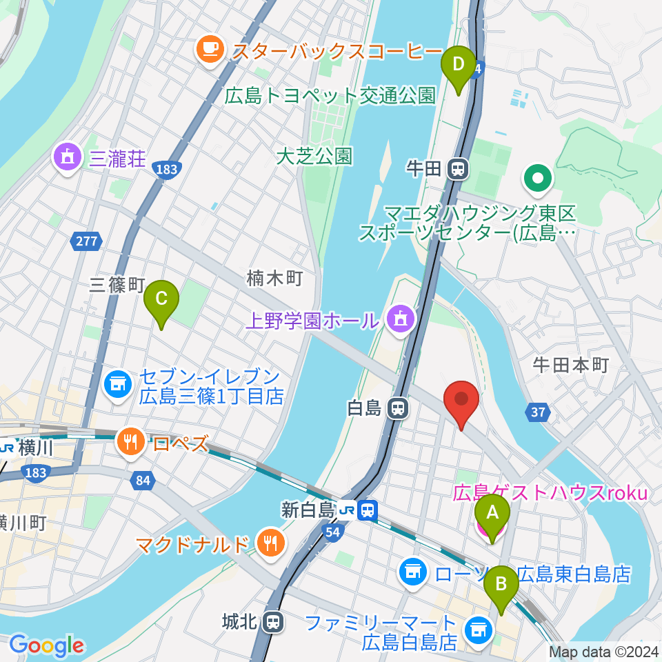 昌和楽器音楽教室周辺のホテル一覧地図