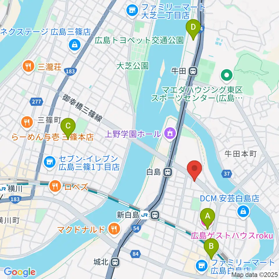 昌和楽器音楽教室周辺のホテル一覧地図