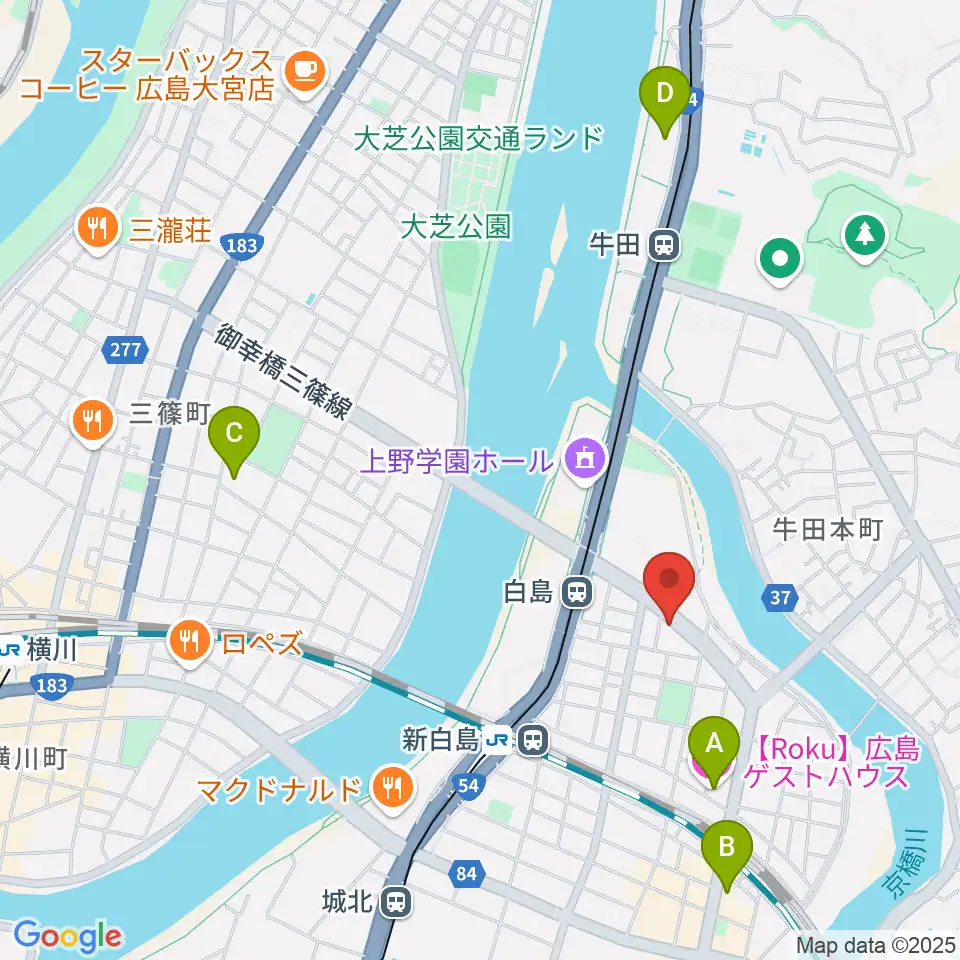 昌和楽器音楽教室周辺のホテル一覧地図