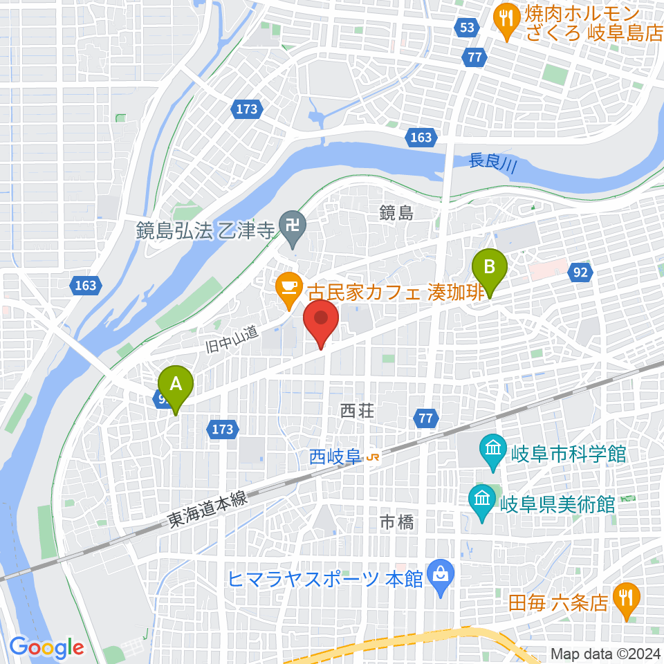 ミュージックハウスフレンズ周辺のホテル一覧地図