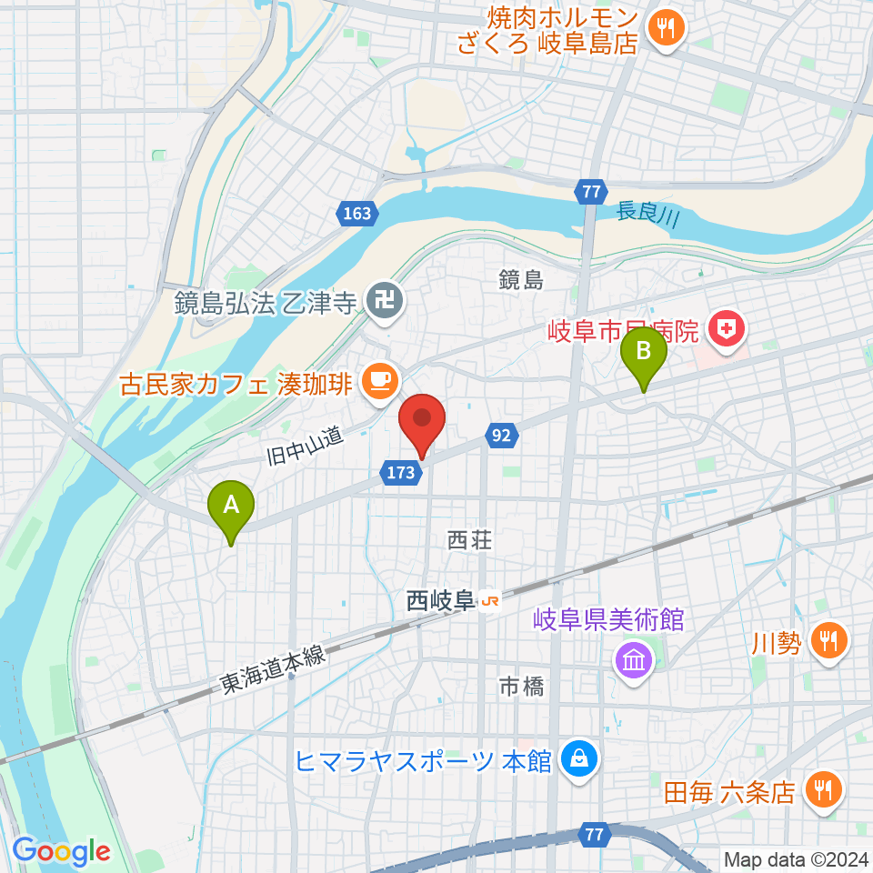 ミュージックハウスフレンズ周辺のホテル一覧地図