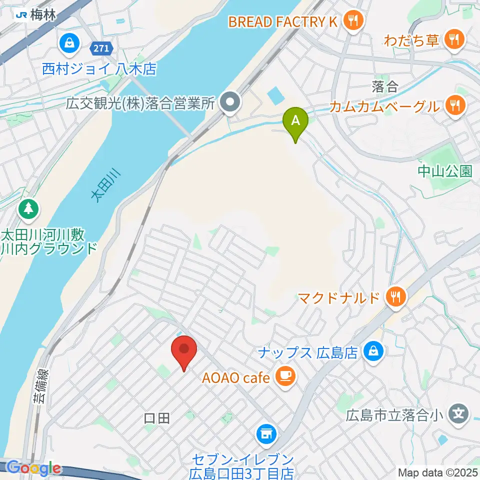 ミュージックウィング広島音楽教室周辺のホテル一覧地図