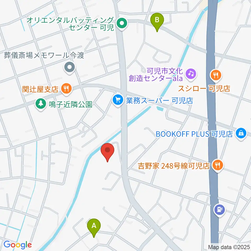 ヤイリギター周辺のホテル一覧地図