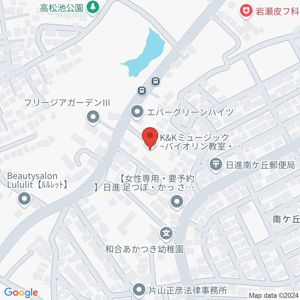 Ｋ＆Ｋミュージック周辺のホテル一覧地図