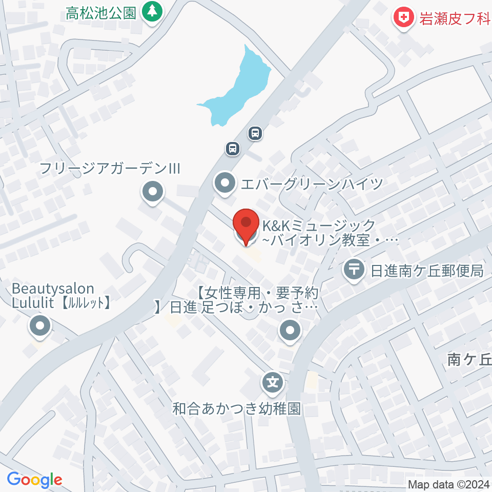 Ｋ＆Ｋミュージック周辺のホテル一覧地図