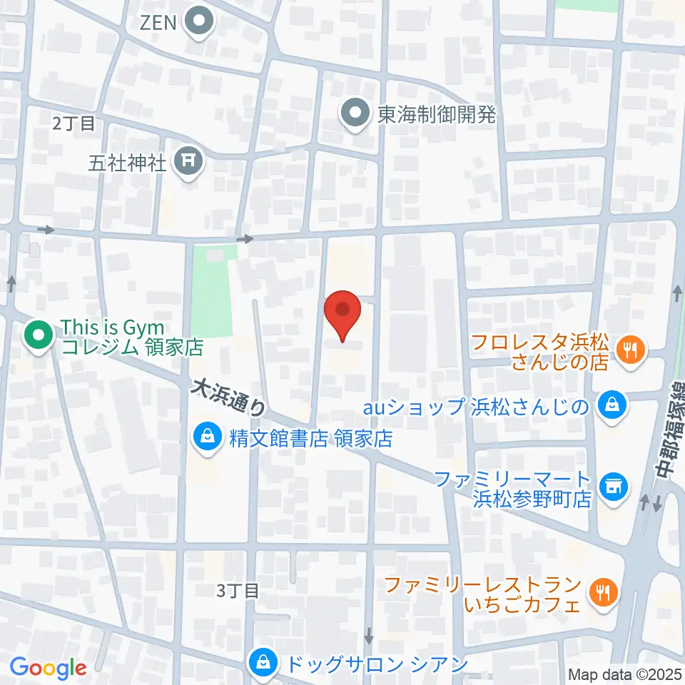 鈴木楽器製作所周辺のホテル一覧地図