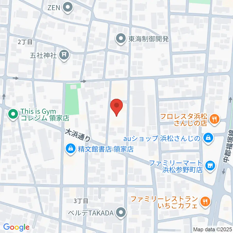 鈴木楽器製作所周辺のホテル一覧地図