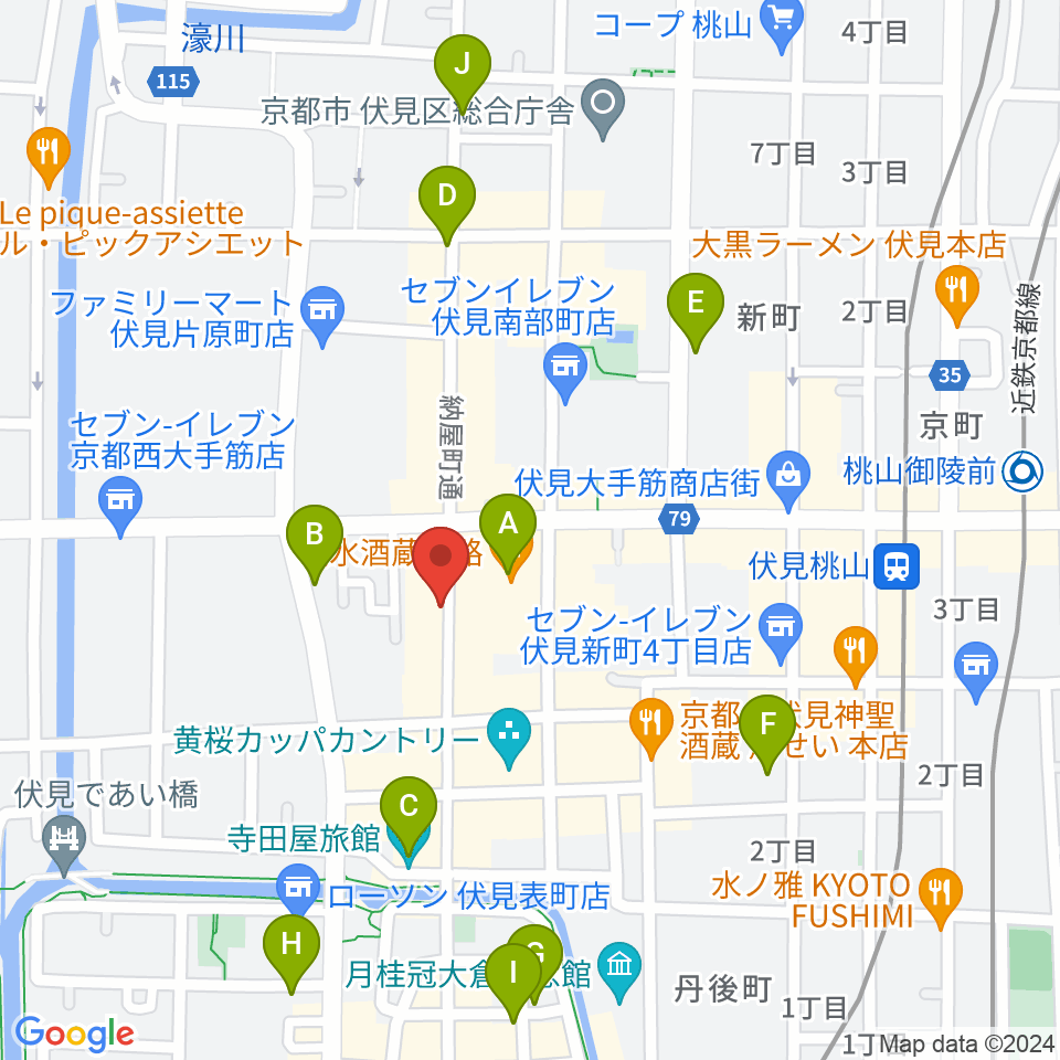 レミューズカフェ周辺のホテル一覧地図