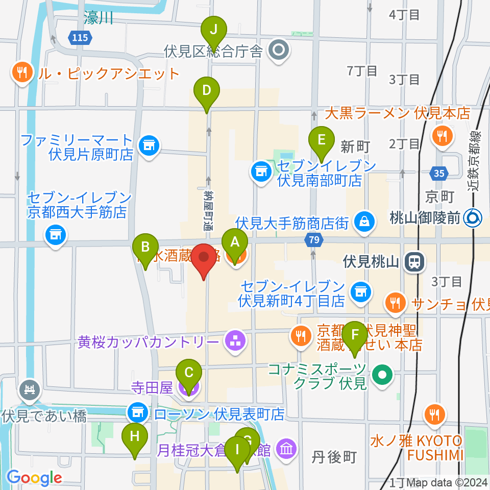 レミューズカフェ周辺のホテル一覧地図