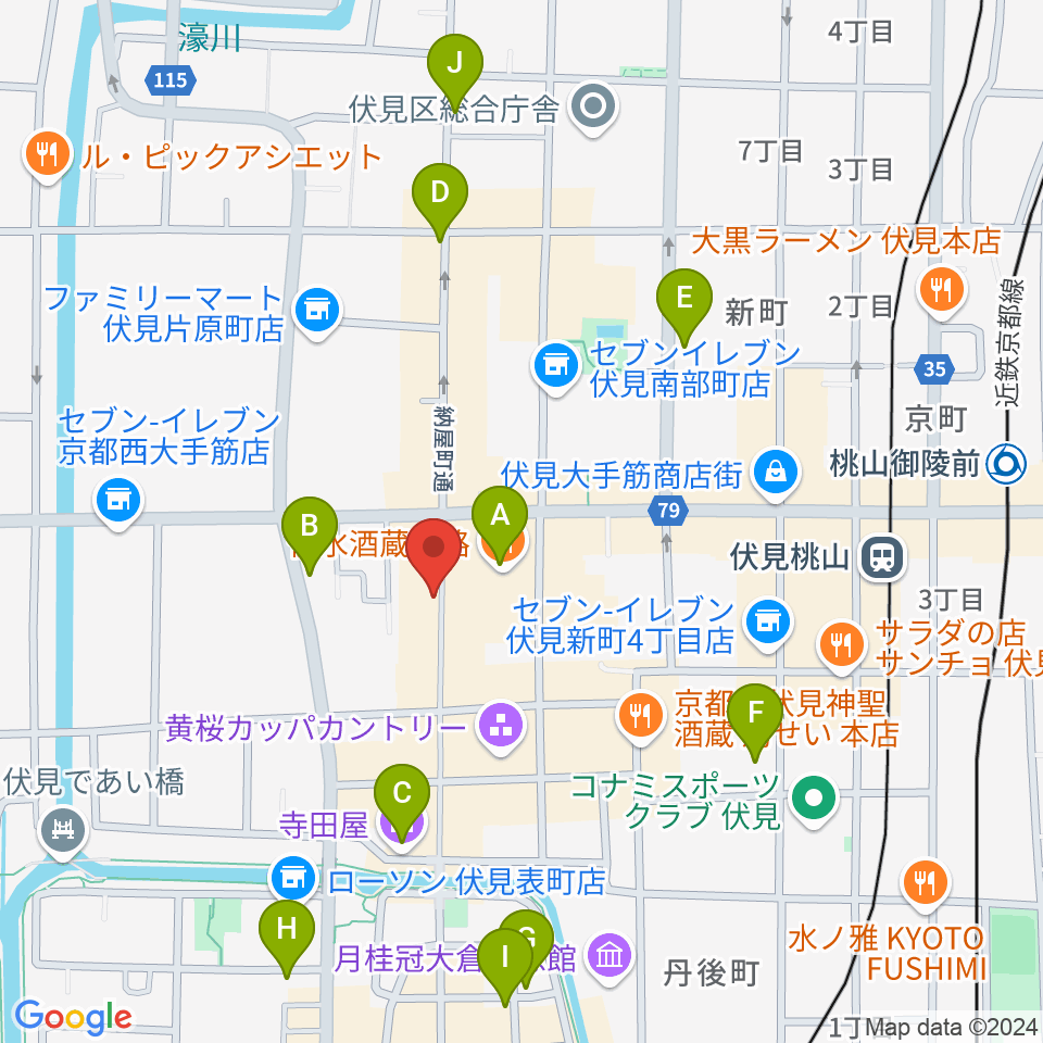 レミューズカフェ周辺のホテル一覧地図