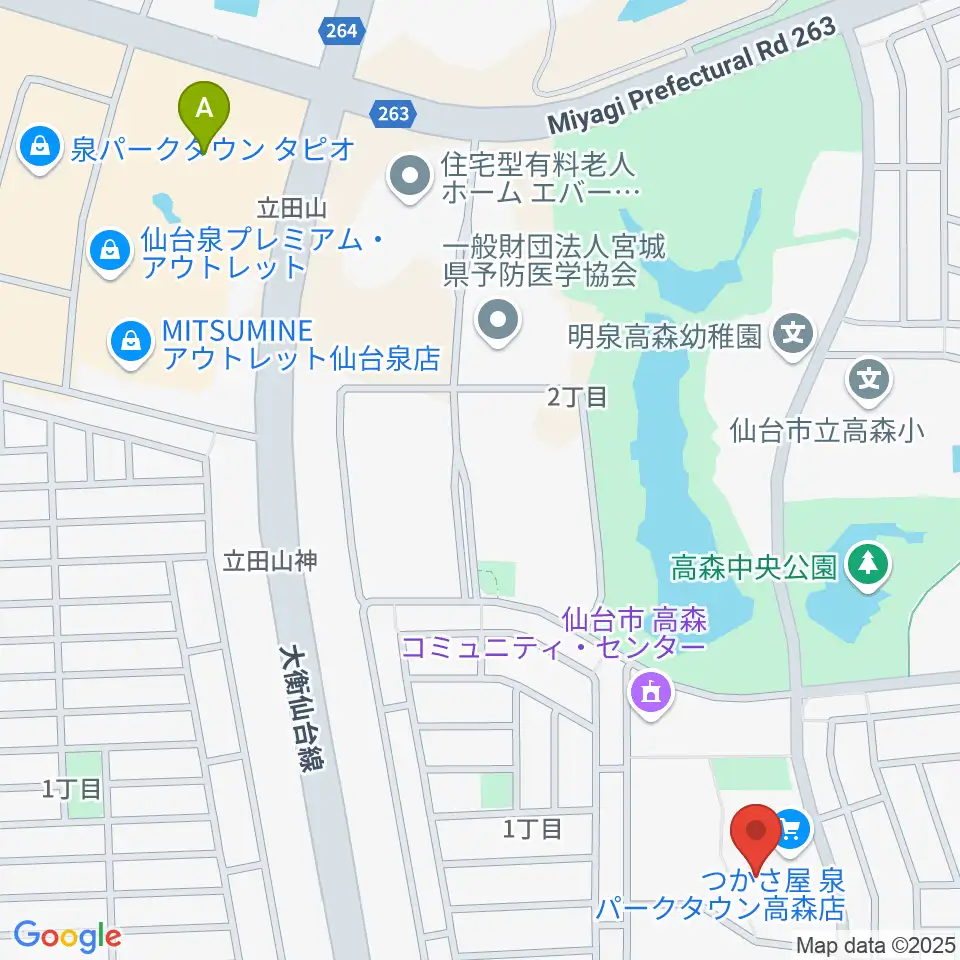 泉パークタウンセンター ヤマハミュージック周辺のホテル一覧地図