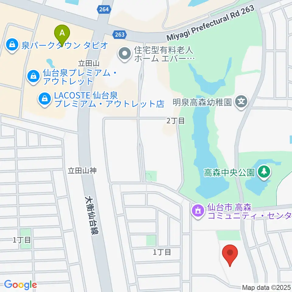 泉パークタウンセンター ヤマハミュージック周辺のホテル一覧地図