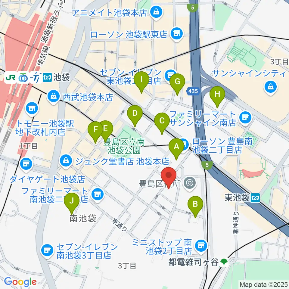 ウインズミュージックスクール周辺のホテル一覧地図
