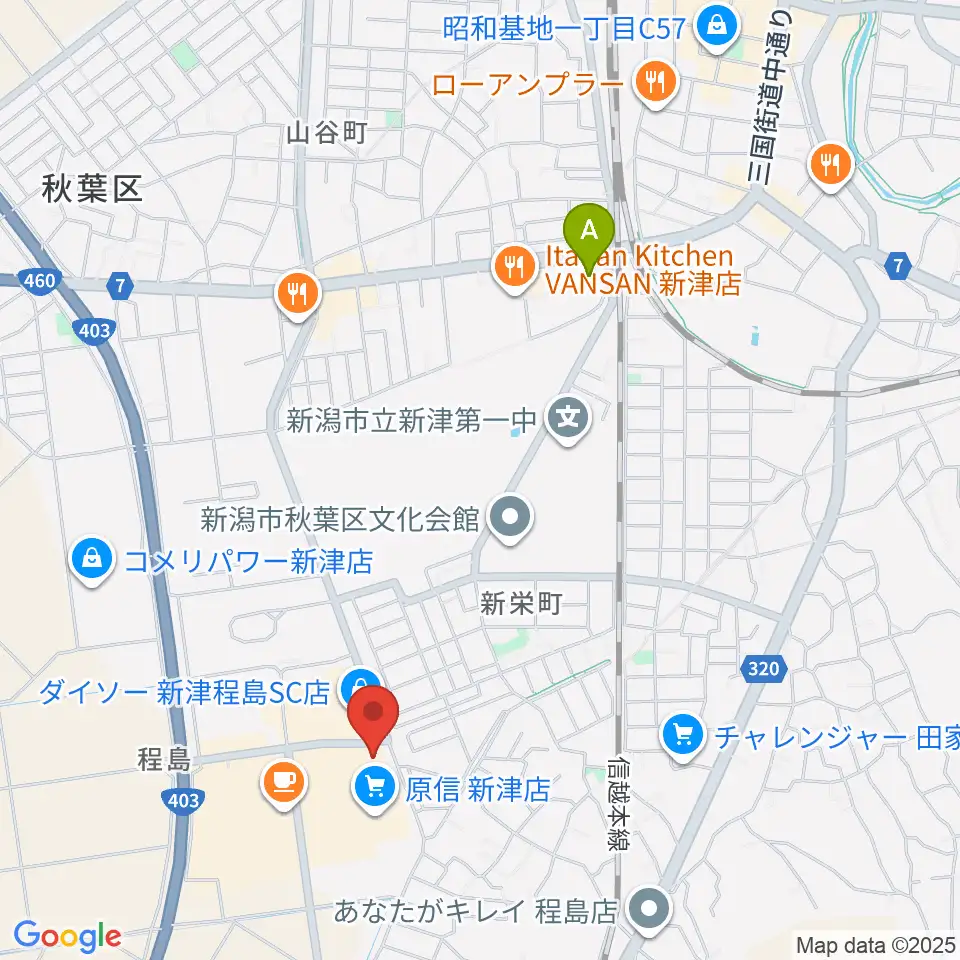新津総合センター ヤマハミュージック周辺のホテル一覧地図