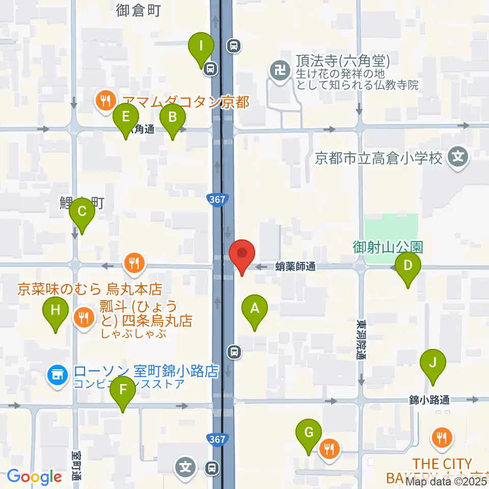 AKKUN’S周辺のホテル一覧地図