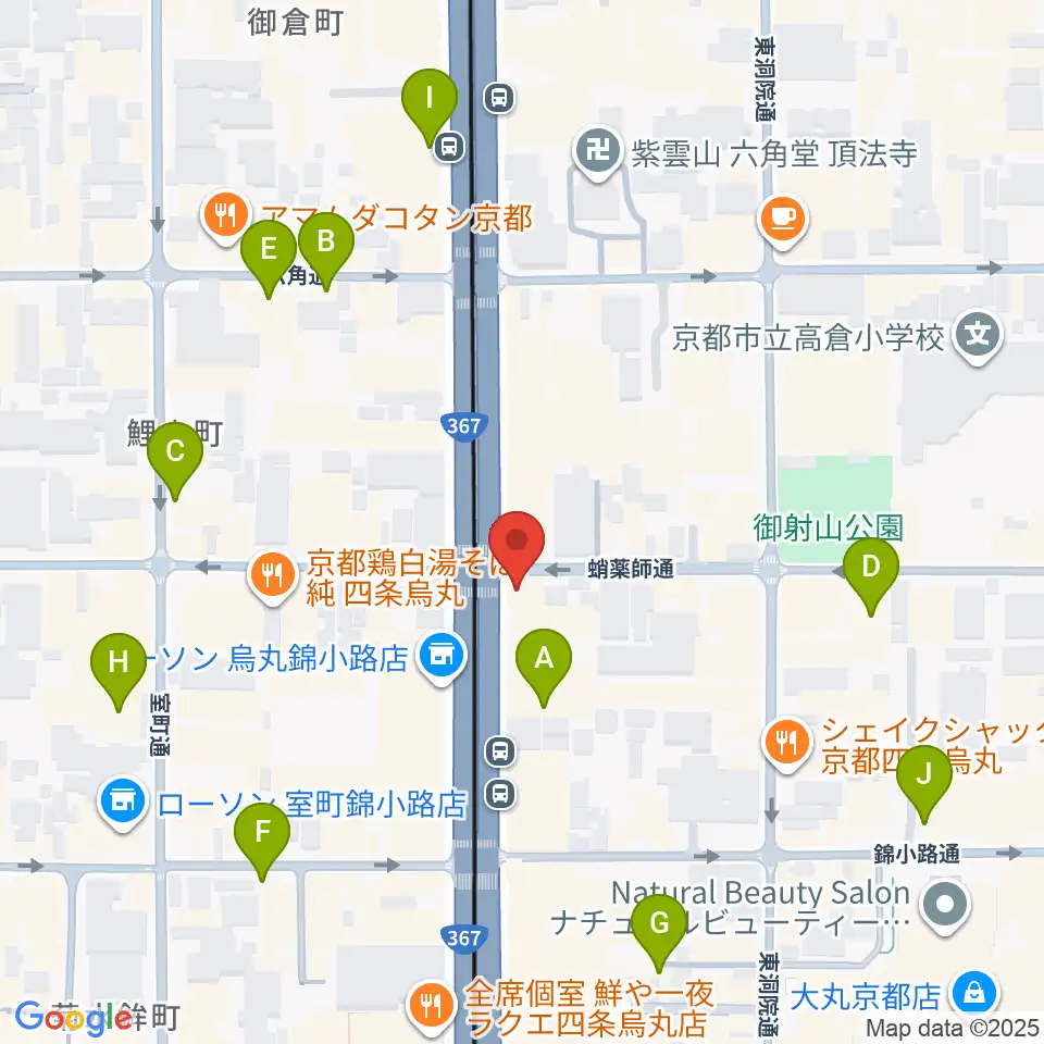 AKKUN’S周辺のホテル一覧地図