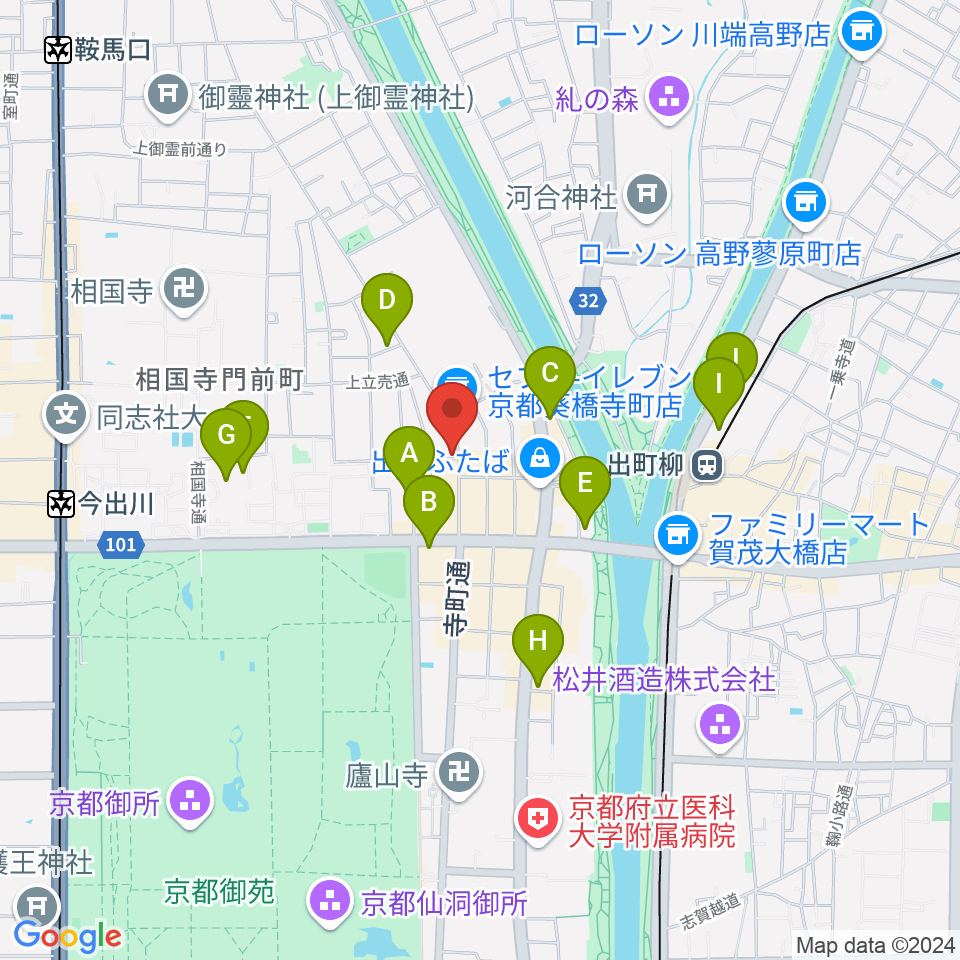 イチイヒロキ Violin Shop周辺のホテル一覧地図