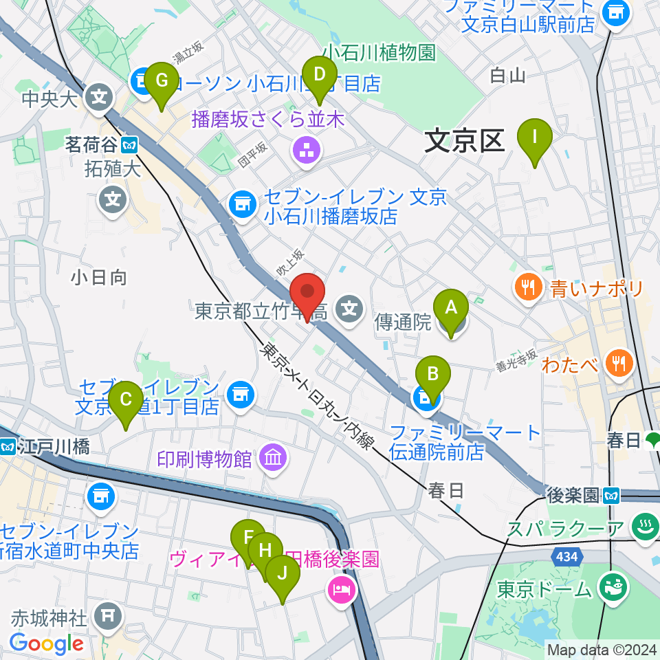 西部ピアノ東京周辺のホテル一覧地図