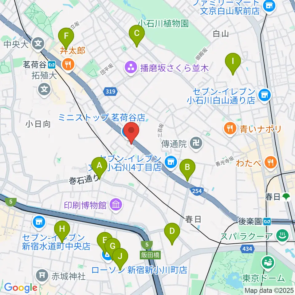 西部ピアノ東京周辺のホテル一覧地図