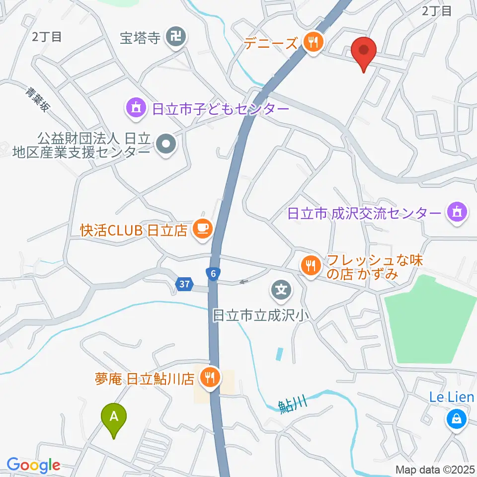 成沢プレーゴセンター ヤマハ音楽教室周辺のホテル一覧地図