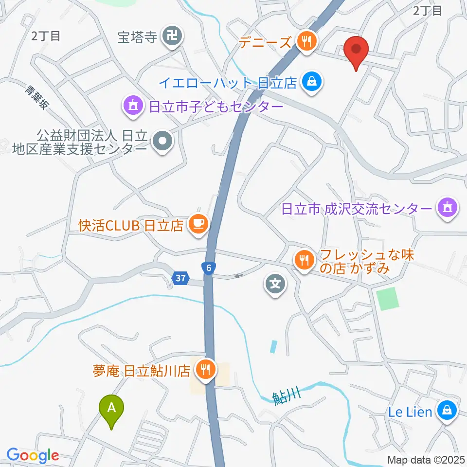 成沢プレーゴセンター ヤマハ音楽教室周辺のホテル一覧地図