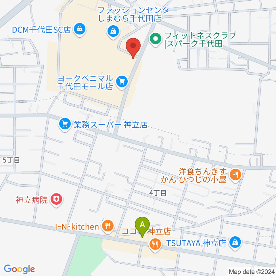 かすみがうらセンター ヤマハミュージック周辺のホテル一覧地図