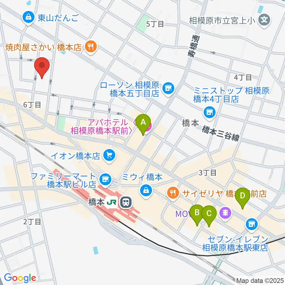 Piacere Music School 橋本教室周辺のホテル一覧地図