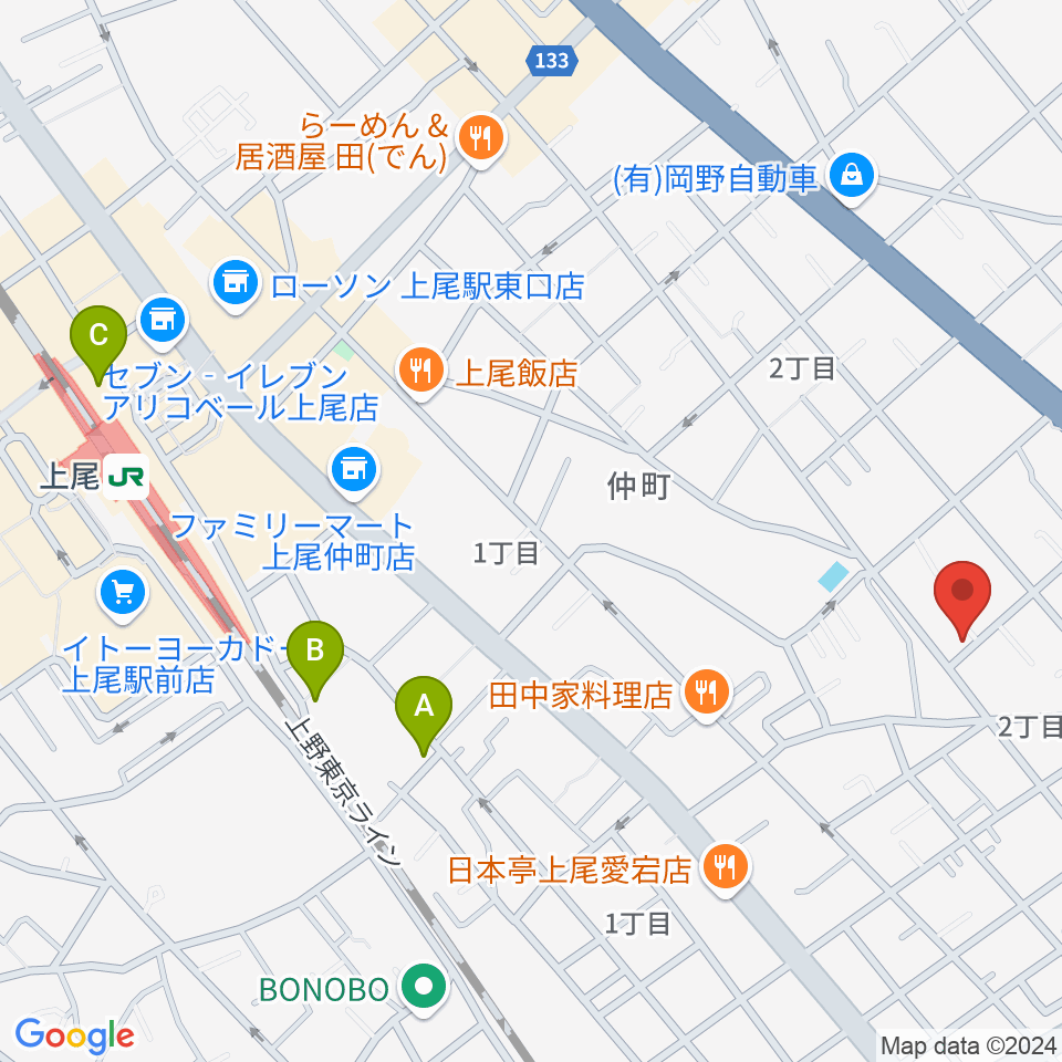 あたごピアノ教室周辺のホテル一覧地図