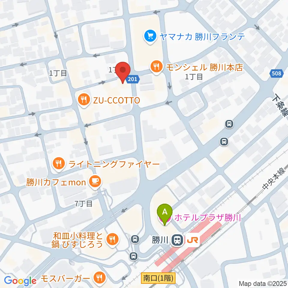 ジュンセイギターズ周辺のホテル一覧地図