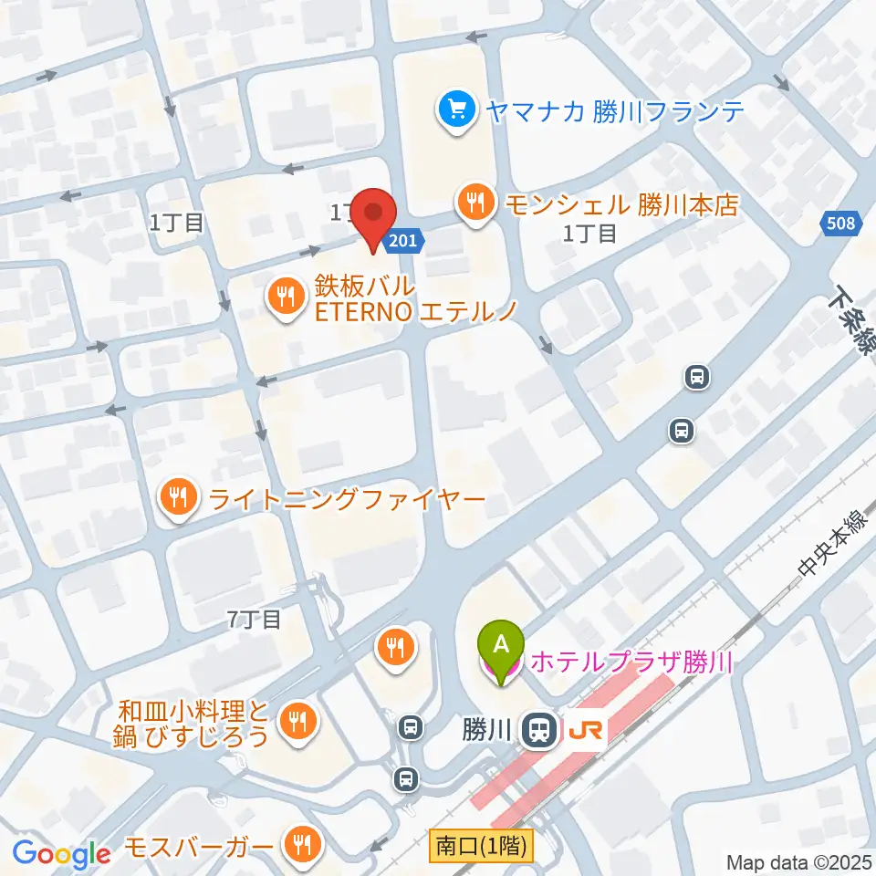 ジュンセイギターズ周辺のホテル一覧地図