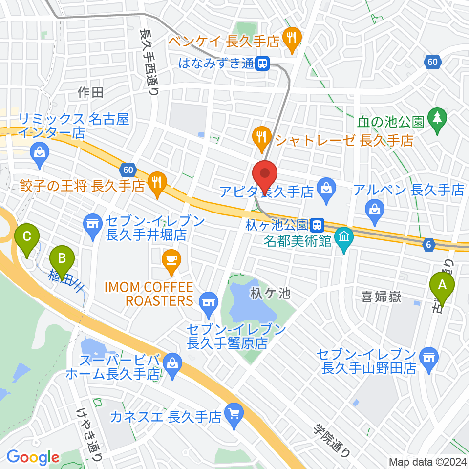 安立ピアノ＆ハープ研究所周辺のホテル一覧地図