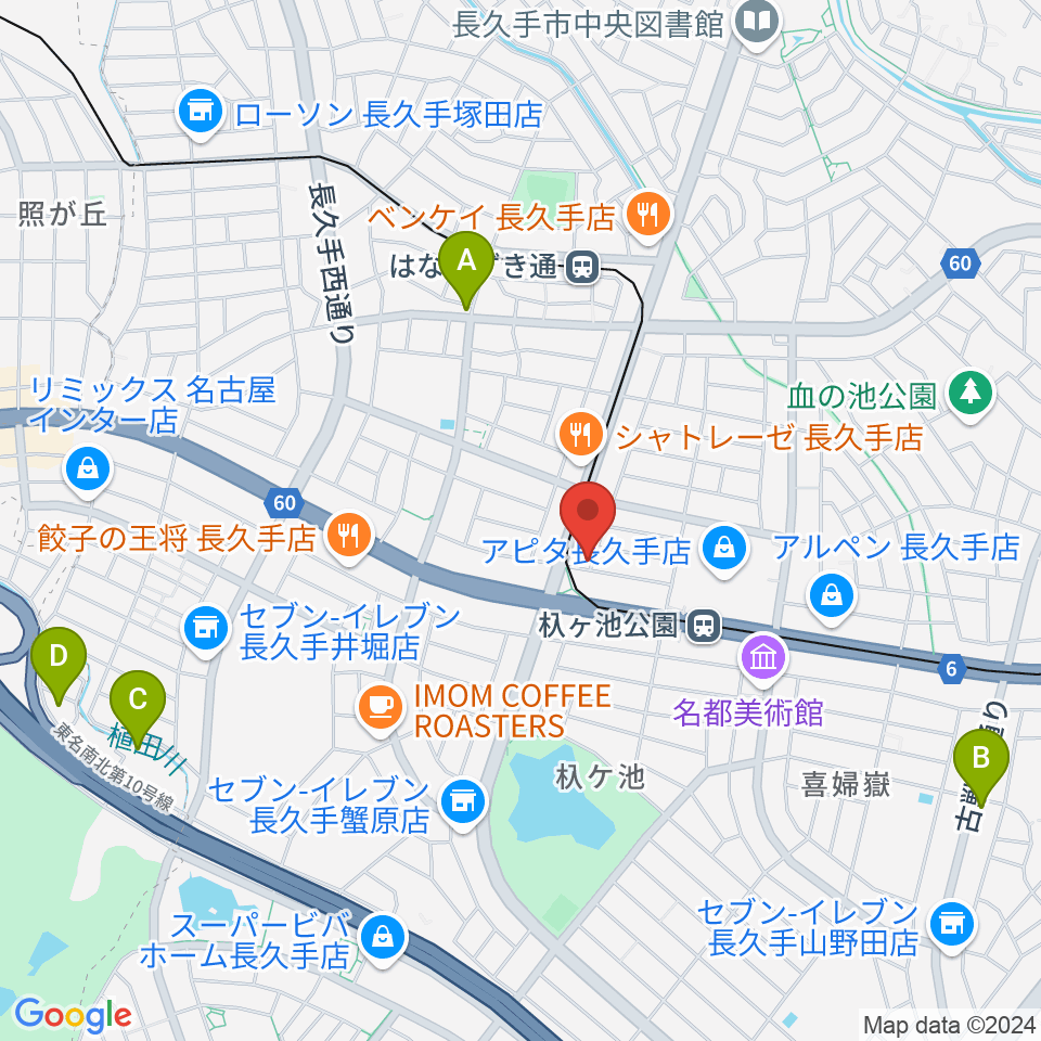 安立ピアノ＆ハープ研究所周辺のホテル一覧地図