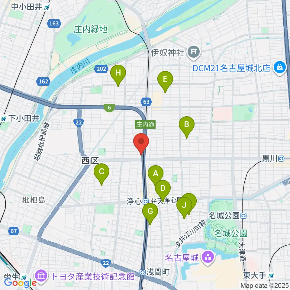 ヤマハミュージック リニューアルピアノショップ周辺のホテル一覧地図