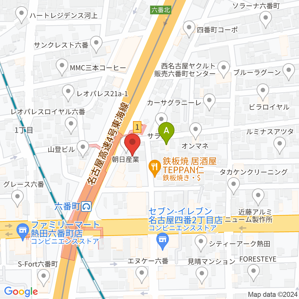 熱田センター ヤマハミュージック周辺のホテル一覧地図