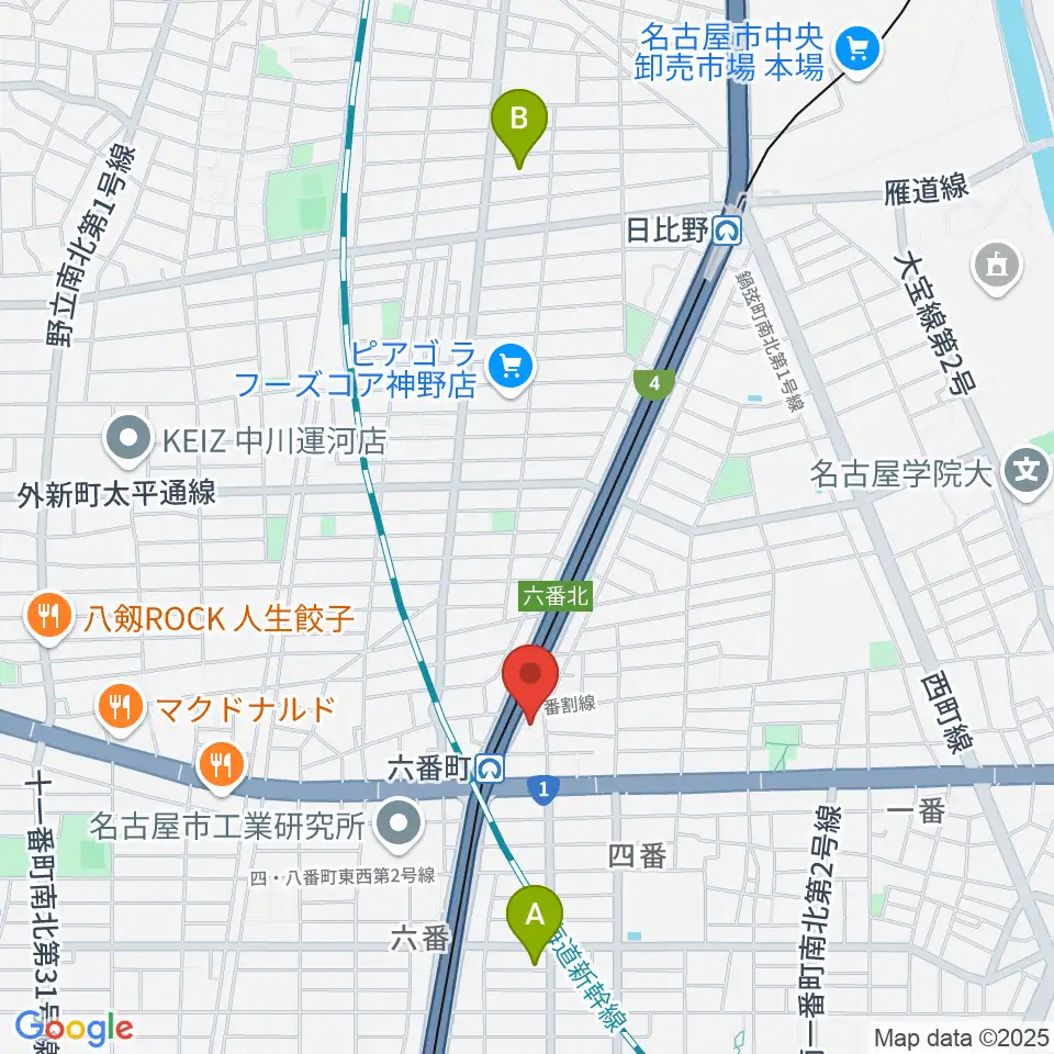 熱田センター ヤマハミュージック周辺のホテル一覧地図