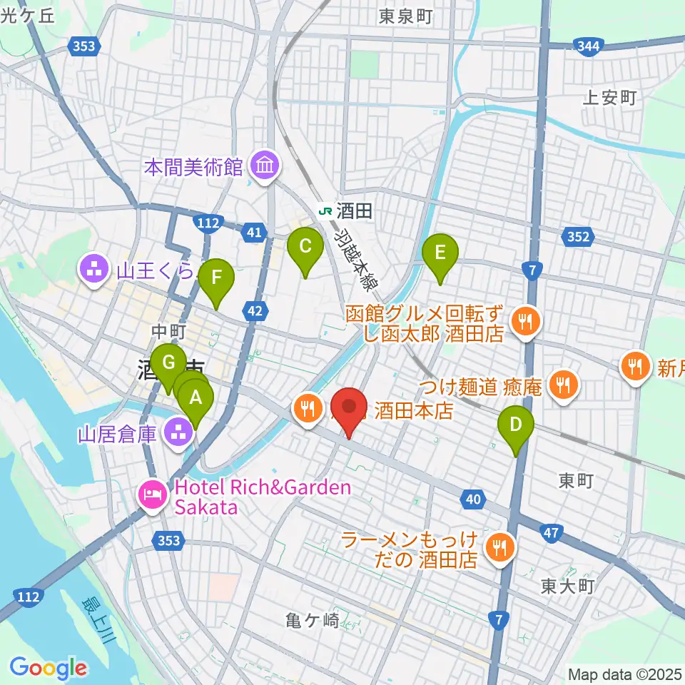 サトウピアノアカデミー周辺のホテル一覧地図