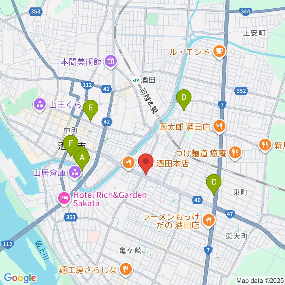 サトウピアノアカデミー周辺のホテル一覧地図