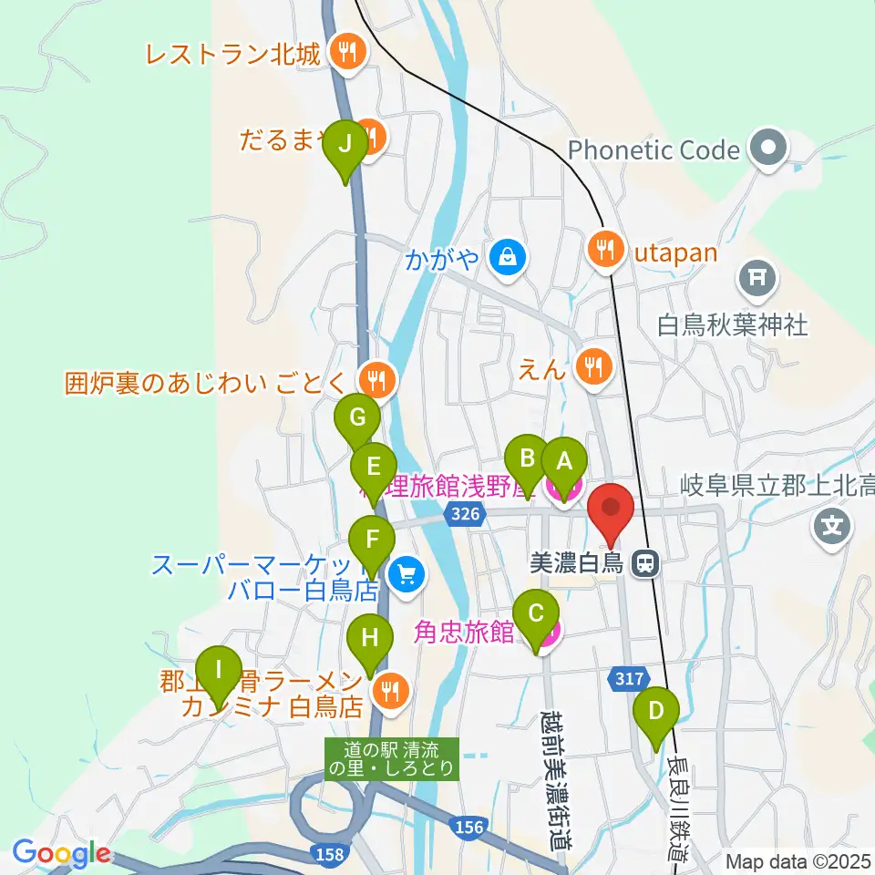 上田楽器店周辺のホテル一覧地図