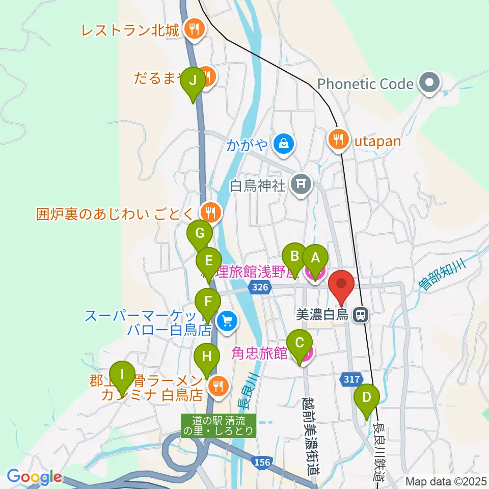 上田楽器店周辺のホテル一覧地図