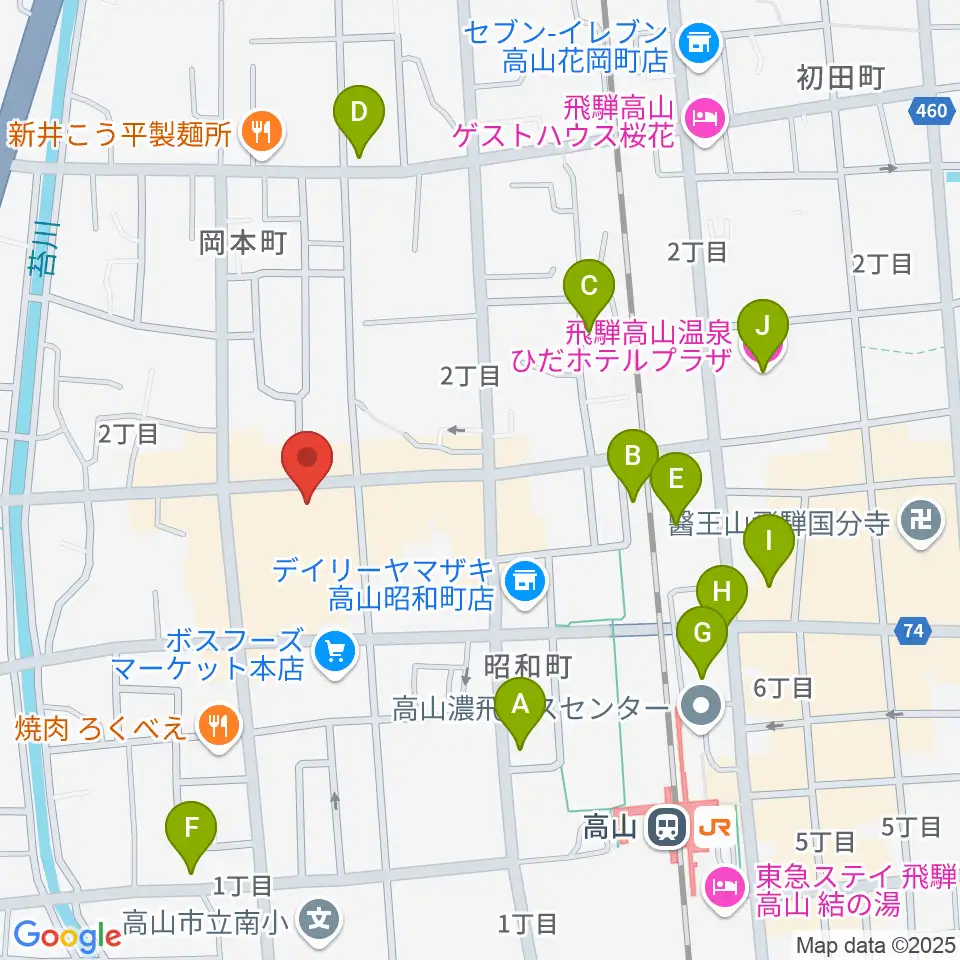 コサカ楽器 カルパティオ店周辺のホテル一覧地図