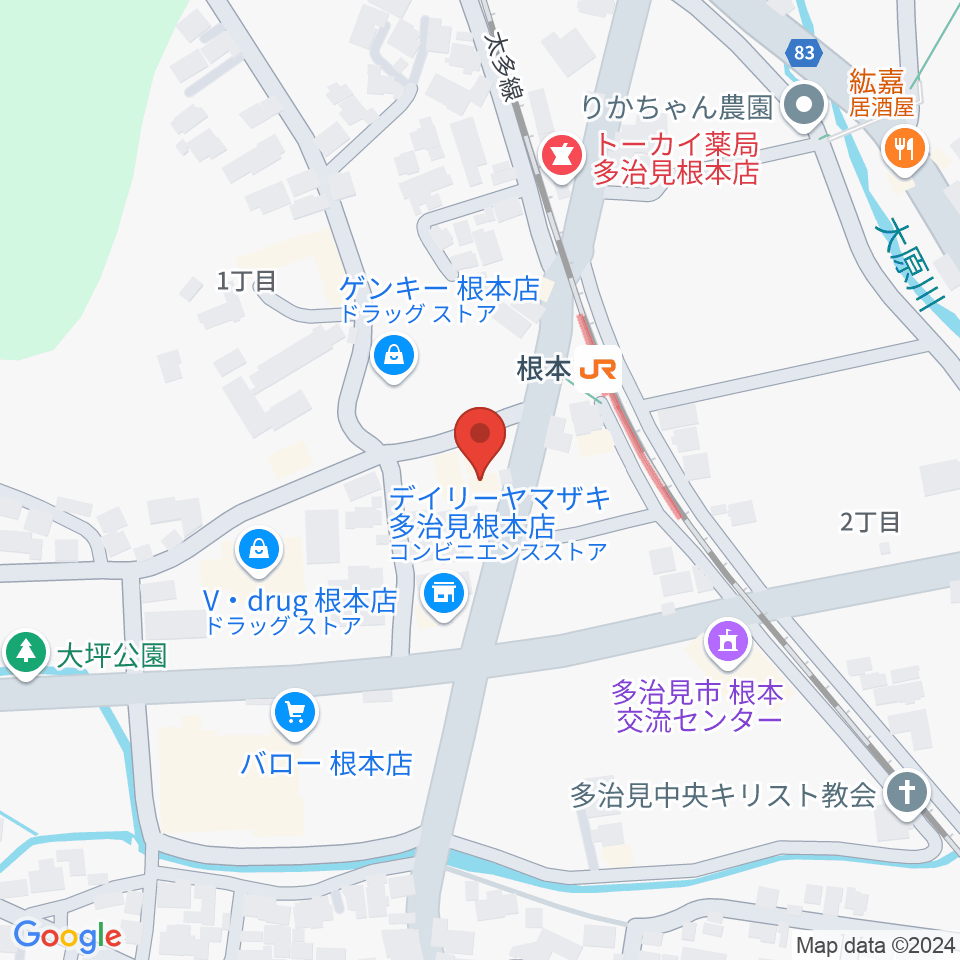 ミューズイワマ 根本店周辺のホテル一覧地図